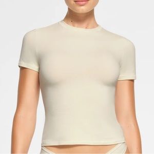 SKIMS Bone Cotton Jersey T-shirt